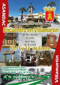 Encuentro en Villamartin 10,11 y 12 Enero del 2014. Inauguración de nueva Área de Autocaravanas