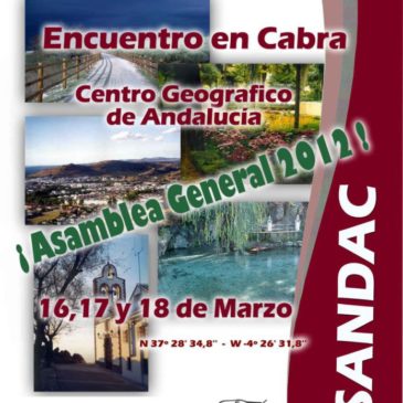 Encuentro en Cabra – 9º Aniversario de Asandac – 13,14 y 15 de Noviembre 2015