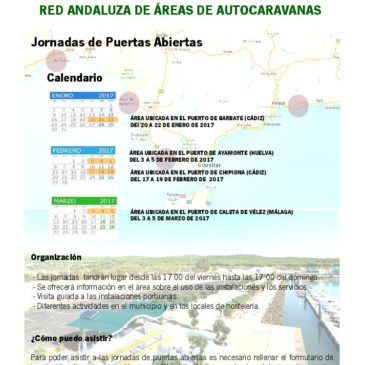 Jornada de Puertas abiertas en la Red de Areas de Autocaravanas en Puertos Andaluces