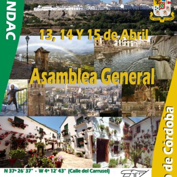 ASAMBLEA ANUAL ORDINARIA, PRIEGO DE CÓRDOBA 13, 14 Y 15 ABRIL