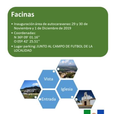 INAUGURACIÓN ÁREA DE AUTOCARAVANAS EN FACINAS (CADIZ). 29/30 NOVIEMBRE-01 DICIEMBRE