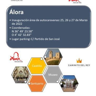 INAUGURACION AREA DE AUTOCARAVANAS ALORA (MALAGA)25/26 Y 27 DE MARZO 2022