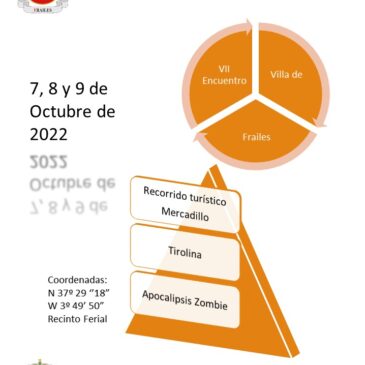 EVENTO AUTOCARAVANISTA EN FRAILES (JAEN) 07/08 Y 09 DE OCTUBRE 2022