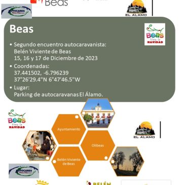 II ENCUENTRO DE AUTOCARAVANISTAS BELÉN VIVIENTE DE BEAS (HUELVA). 15-16-17 DICIEMBRE 2023