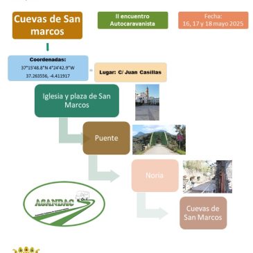 II ENCUENTRO DE AUTOCARAVANAS EN CUEVAS DE SAN MARCOS (MALAGA) 16, 17 Y 18 DE MAYO